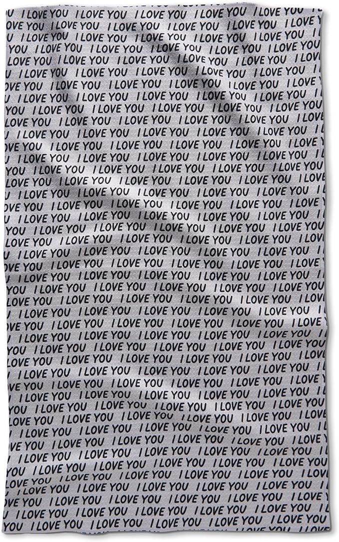 GEOMETRY Kitchen Towels Quick Dry Microfiber Premium Towel Love You More Valentines Gifts for Mom