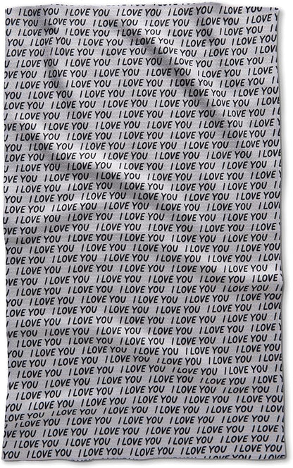 GEOMETRY Kitchen Towels Quick Dry Microfiber Premium Towel Love You More Valentines Gifts for Mom