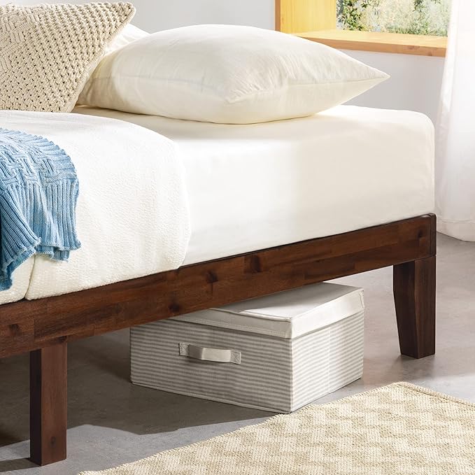 Mellow Naturalista Classic 12 Inch Solid Wood Platform Bed Cal King, Espresso