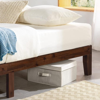Mellow Naturalista Classic 12 Inch Solid Wood Platform Bed Cal King, Espresso