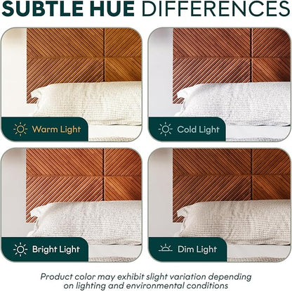 Bme Rhombus Queen Bed Frame – Solid Acacia Wood with Geometric Rhombus Headboard, Walnut Finish, Scandinavian Modern Platform Bed with Sturdy Slats & Metal Legs, No Box Spring Needed