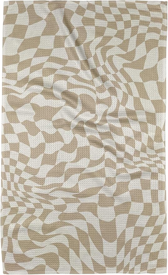 GEOMETRY Fall Kitchen Towels Quick Dry Microfiber Premium Checkered Fall 1 Pack 18x30