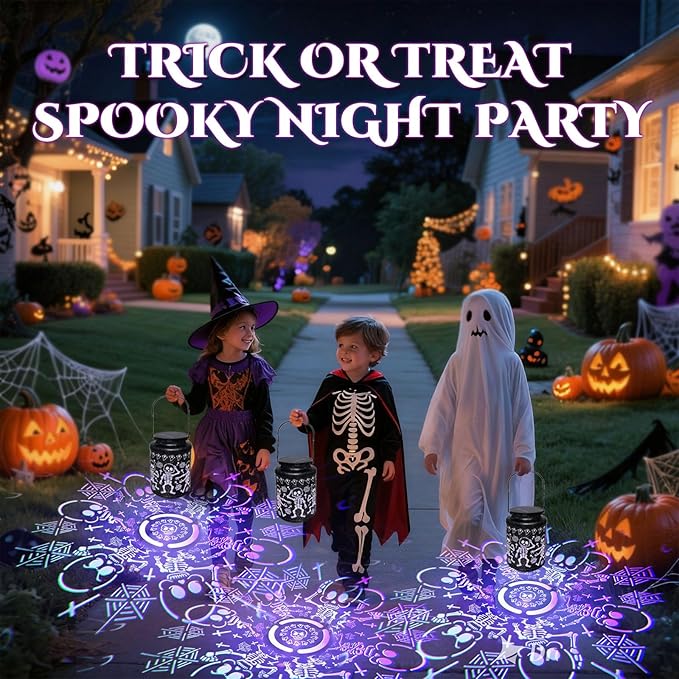 Light Up Skeletons for Halloween Decorations, Metal Hanging Scary Solar Skeleton Lights Outdoor for Garden, Pathway, Porch & Patio Lighting, Spooky Halloween Gift Ideas