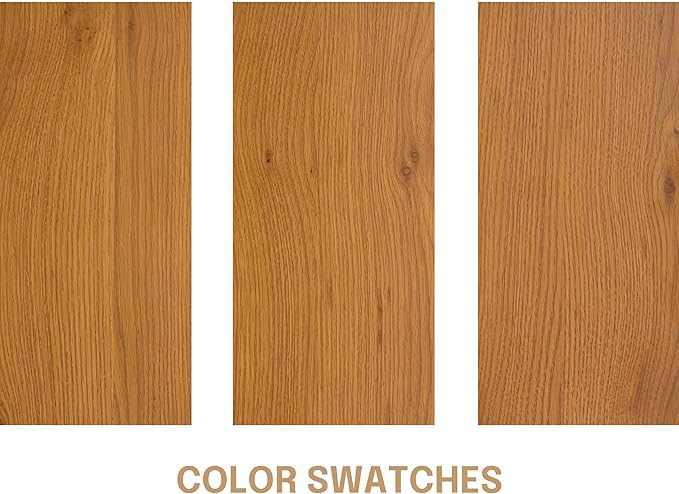 NTC Lupin Wooden Bed Frame with Headboard, Solid Oak and Rubber Wood Foundation with Silent Slats and Wood Central Supports, 1000 Lb Capacity, Effortless Assembly, Queen - Rustic Oak