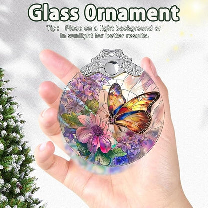 Butterfly Christmas Ornament, Hanging Ornaments for Christmas Tree Decorations, Xmas Gift for Butterfly Lovers