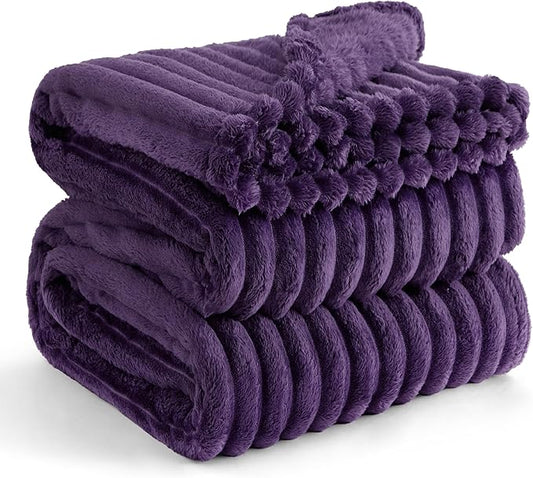 Bedsure GentleSoft Purple Full Blanket for Bed - Cozy Soft Blankets for Women, Cute Large Throws for Girls, 84x90 Inches