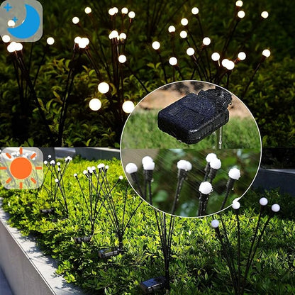 Solar Lights Outdoor Garden – 6 Pack 36 LEDs Solar Firefly Lights, Swaying Lights Waterproof, Solar Decorations for Yard Patio Pathway Lawn Gardening Gifts