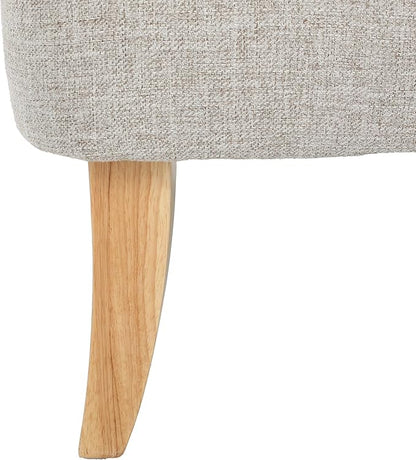 Christopher Knight Home Justus Mid Century Modern Fabric Loveseat, Beige Natural