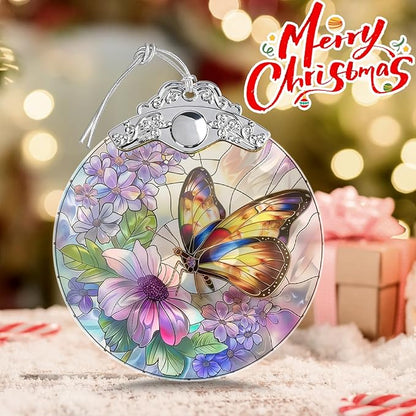 Butterfly Christmas Ornament, Hanging Ornaments for Christmas Tree Decorations, Xmas Gift for Butterfly Lovers