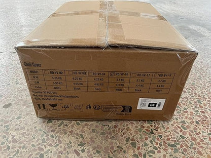 VEVOR 200 Pcs Flat-Front Chair Covers Polyester Spandex Chair Cover Stretch Slipcovers, Wedding, Holiday, Banquet, Party, Celebration, Dining, White