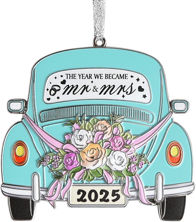 Venhoo Wedding Gifts for Couples 2025, Mr and Mrs Gifts, Wedding Gift Ideas for Newly Wed Couple, Bride, Bridal Shower, Future Mr & Mrs - Just Married Metal Hanging Accessory 2025