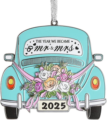 Venhoo Wedding Gifts for Couples 2025, Mr and Mrs Gifts, Wedding Gift Ideas for Newly Wed Couple, Bride, Bridal Shower, Future Mr & Mrs - Just Married Metal Hanging Accessory 2025