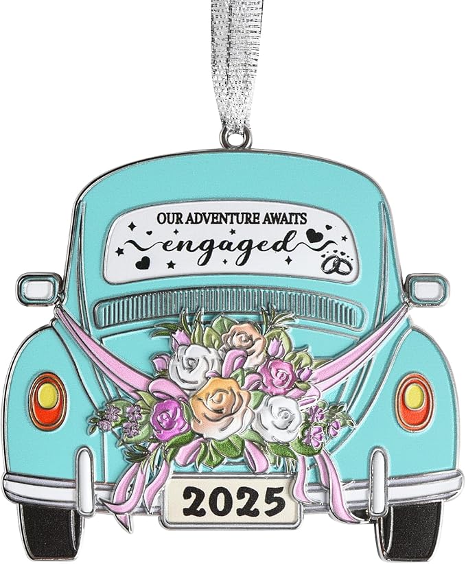 Venhoo Engagement Gifts for Couples 2025, Gift Ideas for Newly Engaged Couples, Happy Engagement Gift for Her, Bride to Be, Just Engaged Gifts for Her, Friends, Women-Metal Hanging Accessory 2025