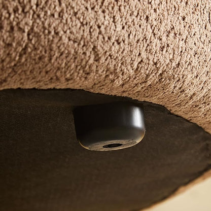 109" Modern Curved Sofa Sectional Couch, Luxury Comfy Boucle Upholstered Couches, Oversized 3 Seater Minimalist Deep Seat Modular Sofas for Living Room,Bedroom, Home Office, Apartment,Camel