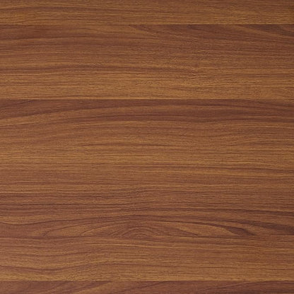 Rectangle Coffee Table, Mid-Century Modern Design, L41 W21 x H17, for Living Room, 2-Tier Structure, Clear Glass Top and Walnut MDF Shelf, Sleek Conical Metal Legs with Gold Finish