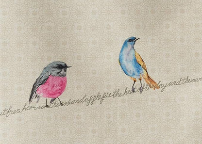 Maison d'Hermine Birdies On Wire 100% Cotton Absorbent Dish Towels Tea Bar Towels Set of 2