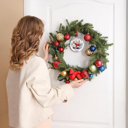 COCHIE 2025 Merry Christmas Photo Frame Ornament for Tree Stocking Hanging Decorations, Personalized Xmas Gifts, Picture Frame Christmas Keepsake (Xmas Ball)