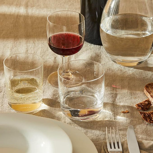 Alessi Family Red Wine Glass, Crystalline Glass, 6cm, 3/8oz-H 2 1/2-inch, 1 Glass