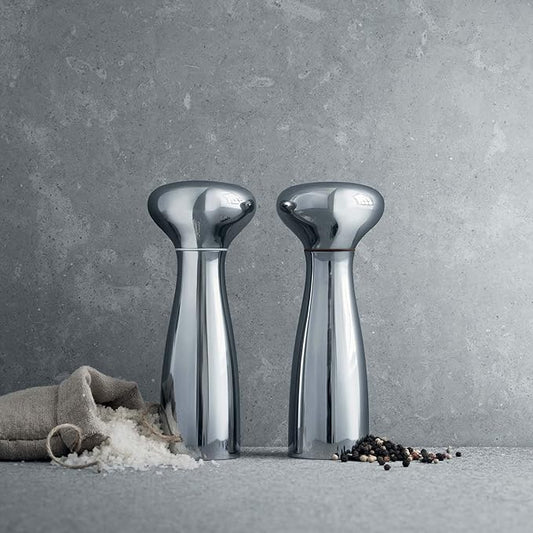 Georg Jensen Alfredo Stainless Steel Salt and Pepper Shakers