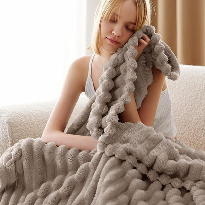 Bedsure GentleSoft Brown Throw Blanket for - Cozy Soft Fleece Blankets for Women, Cute Small Throws for Girls, Mocha Meringue, 50x60 Inches