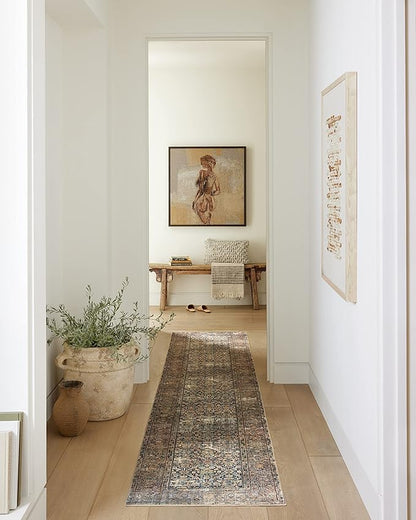Loloi Amber Lewis Morgan Collection MOG-03 Denim Multi 2'-3" x 11'-6" .38" Runner Rug