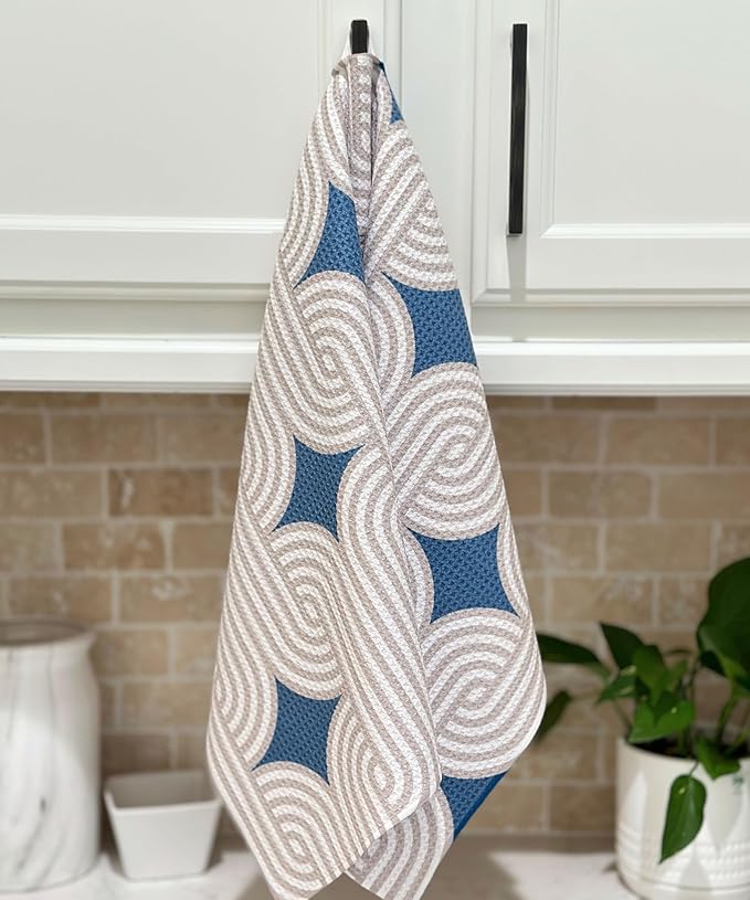 HONED Kitchen Dish Towels Lightweight Absorbent Decorative Tea Towels Quick Dry Waffle Towels 18x30