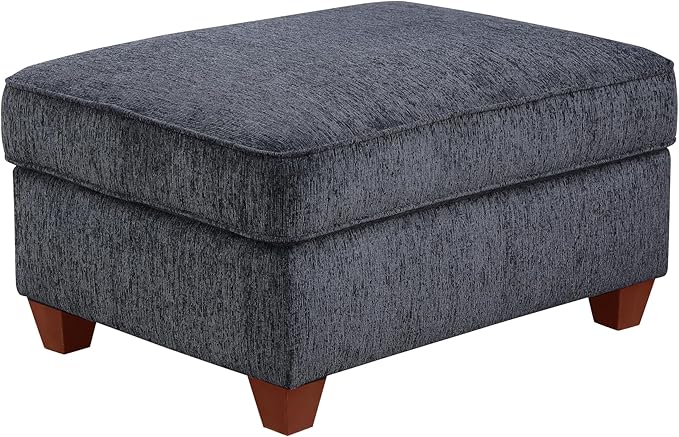 Sectional Sofa L Shaped Chenille Upholstered 7 Seat Sofa, Dark Gray