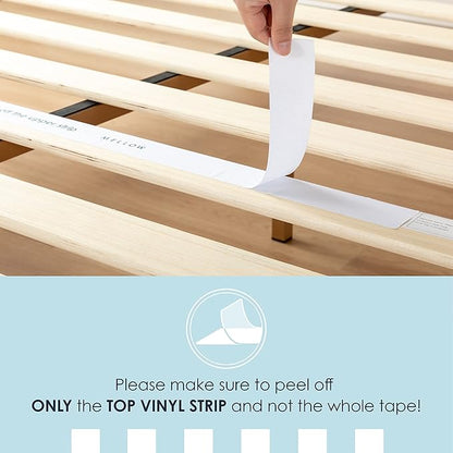 Mellow Naturalista Classic 16 Inch Solid Wood Platform Bed with Wooden Slats, Natural Pine, King