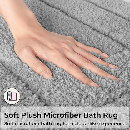 GRANNY SAYS Long Bathroom Rug Mat, Bath Mats Non-Slip, Super Soft and Water Absorbent, Large Bath Rugs, Machine Wash Dry, Bathroom for Floor, Tub and Shower, 24 x 43
