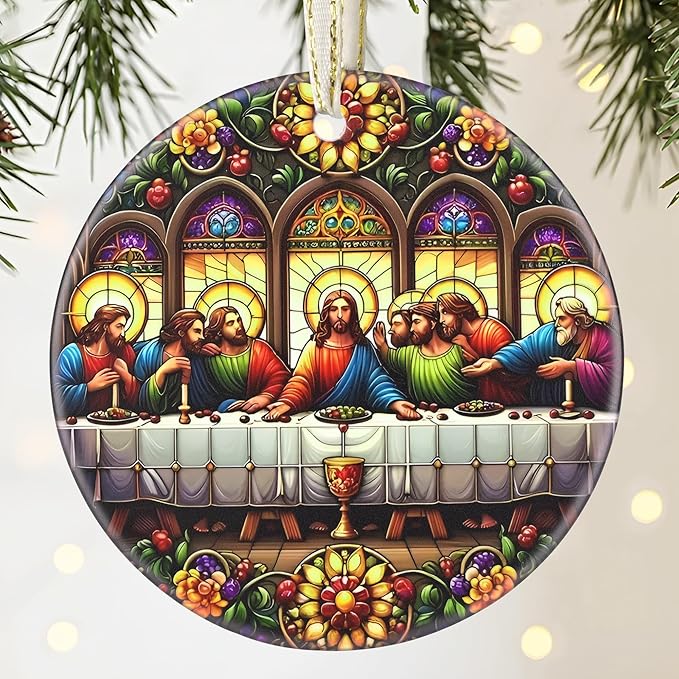 Nativity Christian Gift - Last Supper Ornament for Christmas Tree