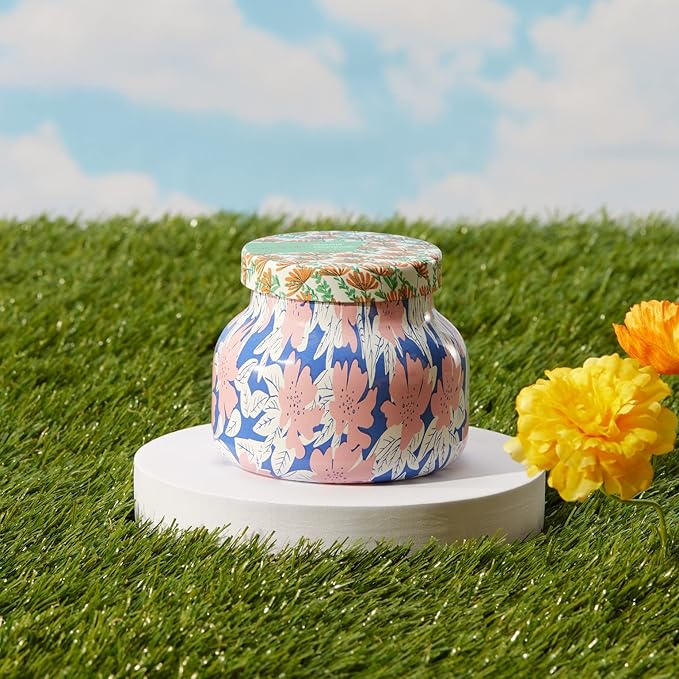 Capri Blue Scented Candles - Pattern Play Glass Jar Candles - Long Lasting Soy Wax Blend - Luxury Home Decor - Notes of Tropical Fruits & Sugared Citrus - Gifts for Women (Volcano, 8 oz)