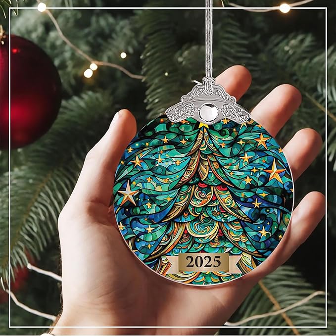 2025 Christmas Ornament, Christian Holiday Decor, Ornaments for Tree, Tree Ornaments, Acrylic Hanging Art, 2025 Christmas Ornament, Vintage Christmas Ornaments, Christmas Decorations