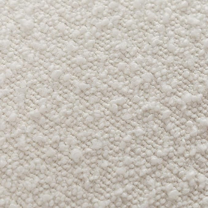 KINWELL 34" Boucle Swivel Barrel Chair with 18" Round Ottoman Set, Fully Assembled Set of Sherpa Accent Chair and Footrest, Modern Comfy Armchair and Footstool for Living Room and Bedroom, Cream