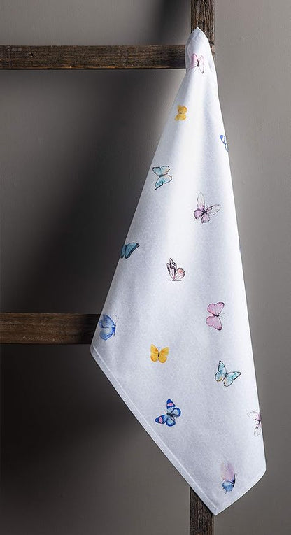 Maison d'Hermine Dish Towels 100% Cotton Absorbent Blossoms in Spring Set of 3 Spring Summer