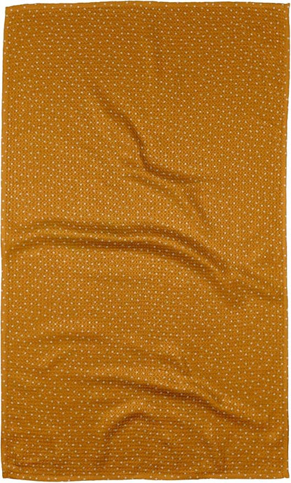 GEOMETRY Fall Kitchen Towels Quick Dry Microfiber Dish Towels Premium Waffle Spotty Pumpkin 18x30