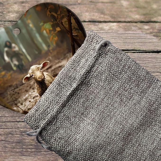 Religious Christmas Ornaments - Christian Tree Decor with Jesus & Lamb Design, Baptism Gift for Women, Inspirational Holiday Hanging Ornament, 2025 Birthday Keepsake, Faith-Based Home Decor C-318