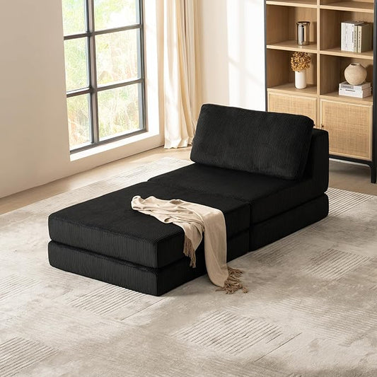 Boneless Couch Cloud Modular Sectional Couches for Living Room, Modern Oversize Sofa with Deep Seat, Modular Sectional Sofa with Ottoman, No Assembly Required