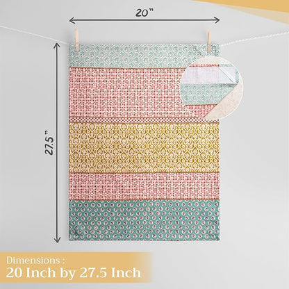 Maison d'Hermine Dish Towels 100% Cotton Absorbent Provence Set of 3 Spring Summer