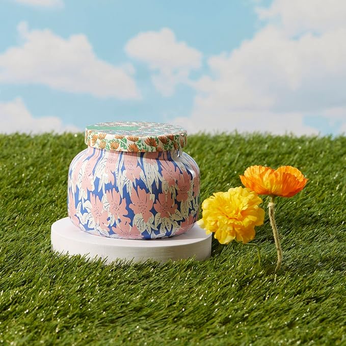 Capri Blue Scented Candles - Pattern Play Glass Jar Candles - Long Lasting Soy Wax Blend - Luxury Home Decor - Notes of Tropical Fruits & Sugared Citrus - Gifts for Women (Volcano, 19 oz)