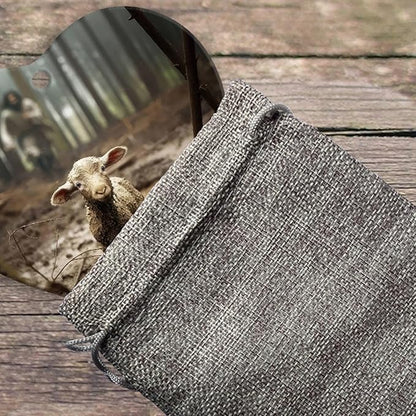 2025 Christian Christmas Ornament - Jesus and Lamb Design, Baptism Gift for Boys & Girls, Religious Holiday Tree Decoration, Birthday Gift for Women, Durable Hanging Ornament for Festive Spirit C-317