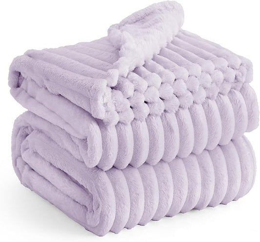 Bedsure GentleSoft Lavender Fog Full Blanket for Bed - Cozy Soft Blankets for Women, Cute Large Throws for Girls, 84x90 Inches