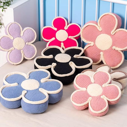 Flower Shaped Floor Cushion, Soft Decorative Throw Pillow, Cute Seating Cushion, Plush Pillow for Sofa Couch Bed (13.7 Inch, Lavender)
