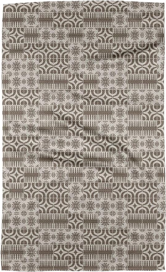 GEOMETRY Kitchen Towels Quick Dry Microfiber Premium Towel Sandy 1 Pack