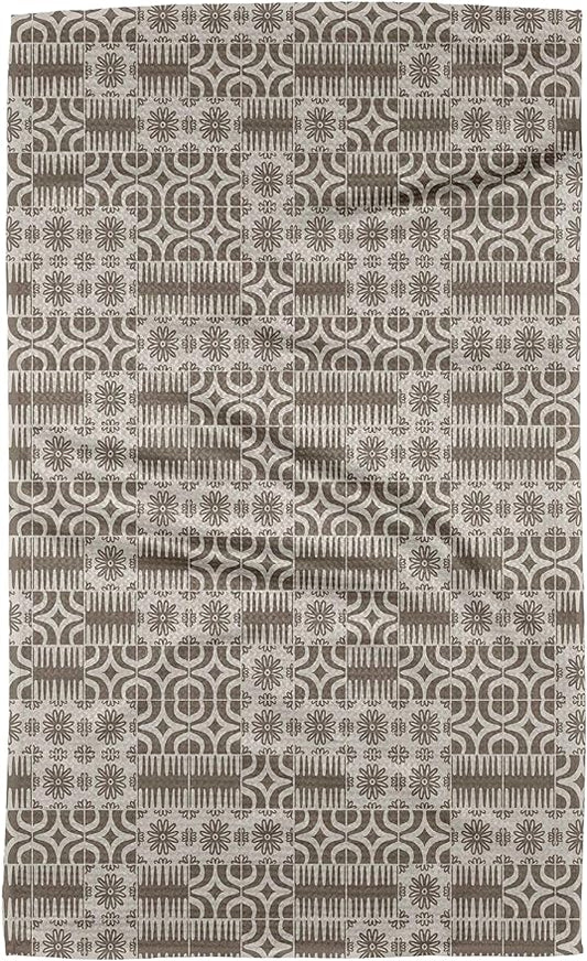 GEOMETRY Kitchen Towels Quick Dry Microfiber Premium Towel Sandy 1 Pack