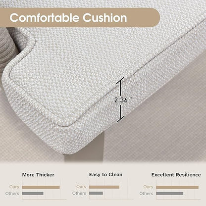 PURPLE LEAF 14 Pieces Patio Dining Table Set Wicker Outdoor Furniture Oversize Rectangular Table and Chairs Set for Garden Deck Aluminum Frame Backyard Kitchen Set, Cushions and Pillows Included Champagne