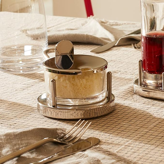 Alessi Parmesan Cheese Cellar, Silver Large