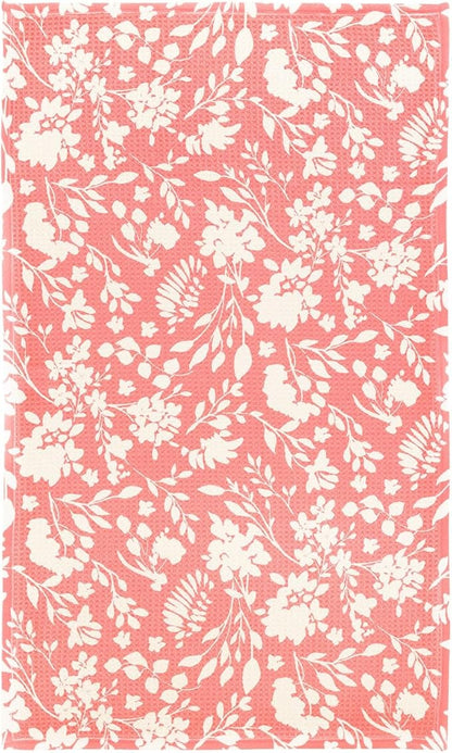 Modern Style Premium Kitchen Tea Towel Super Absorbent Fast Drying Microfiber Whimsical Blooms