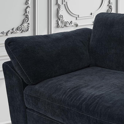 EASE MOOSE Oversized L Shape Sectional Couch,Extra Large Deep seat Gray Sectional Modular Sofa for Living Room,Blue