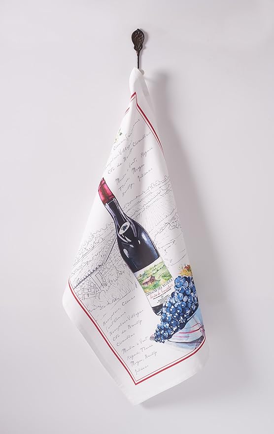 Maison d'Hermine Obernai Cotton Kitchen Towels Set of 3 20x27.5