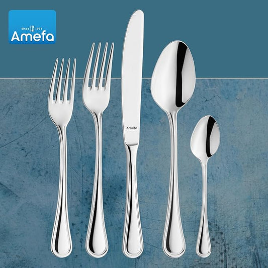 Amefa Haydn 20-piece 18/10 Stainless Steel Flatware Set, High Gloss Finish, Silverware Set Service for 4, Dishwasher Safe, Rust resistant Cutlery.